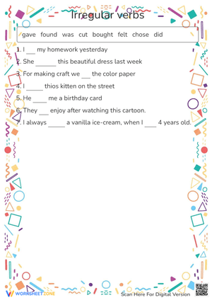 Irregular verbs 