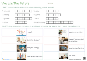Printable Vocabulary Worksheet | Grade 3 ELA