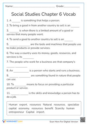 SS CH 6 Vocab