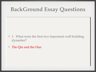 China: The Han Dynasty