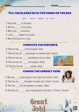PRESENT PERFECT PRACTICE