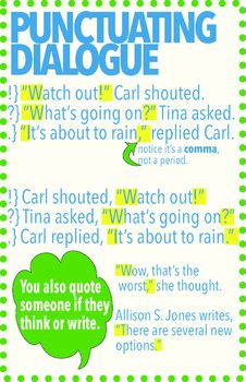 Punctuating Dialogue