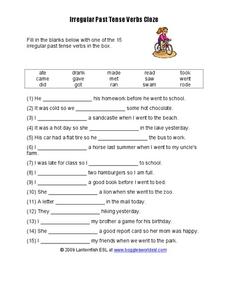 More Irregular Verbs Practice