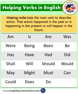 Helping Verbs Quiz for Kids