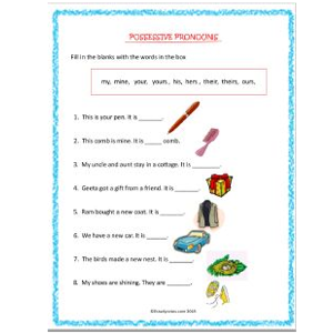 Possessive pronouns II