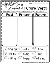 First Grade Helping Verbs
