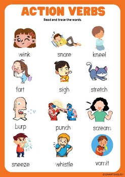 Identifying Verbs and Linking Verbs Worksheet