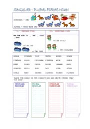 Singular and Plural Nouns Test