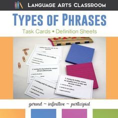 Infinitives and Infinitive Phrases Task Card