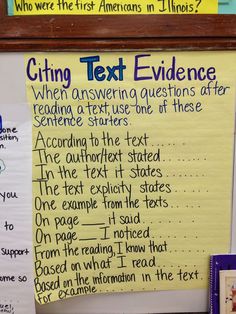 Text Evidence Reading Passages