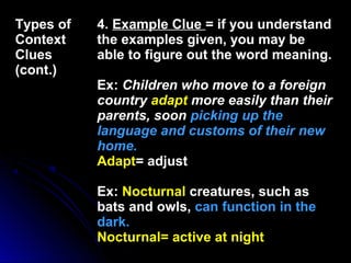 Vocabulary Quiz: Context Clues and Word Meanings