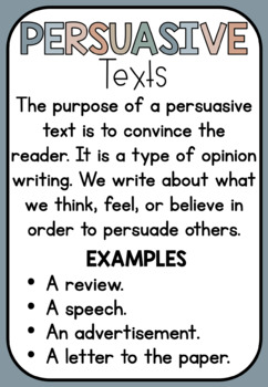 Persuasive Writing Review