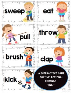 Inflectional Endings -ed/-ing