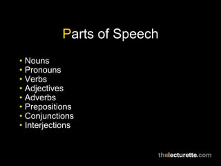 Inflectional Endings: -ing, -ed