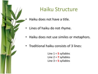Haiku Poetry Quiz: Syllable Counting and Structure