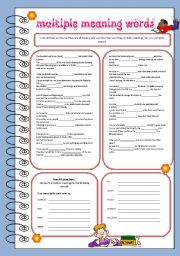 Multiple Meaning Words