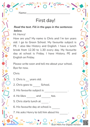 Reading First Day
