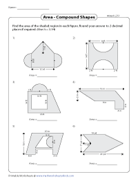 Calculate Area of Composite Figures