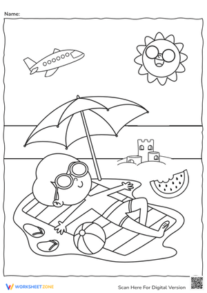 Summer Coloring For Kids