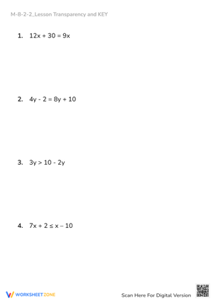 Solve for X & Y: Linear Equations & Inequalities Practice