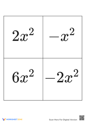 Combining Like Terms: Quadratic Expressions Practice!