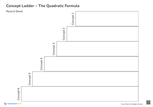 Quadratic Formula Concept Ladder - Algebra Notes & Practice