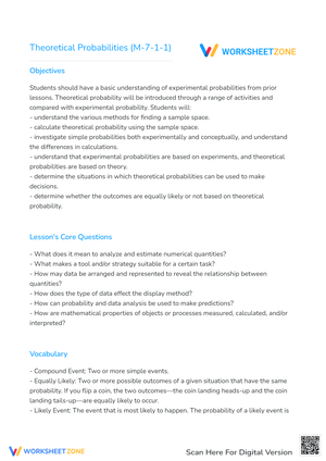 Theoretical Probabilities (M-7-1-1)