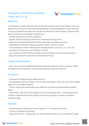 Congruency, Similarity, and Scale Factor (M-7-6-3)