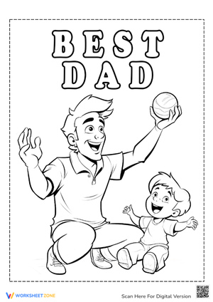 I Love You Dad Coloring Page
