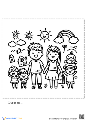 Parents Day Coloring Activity