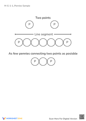 Connect the Dots with Pennies! Spatial Reasoning Challenge