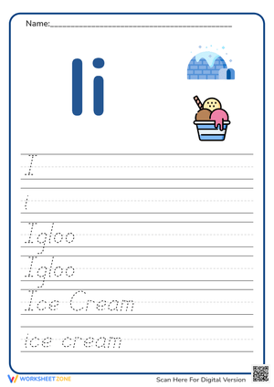 Letter I Practice