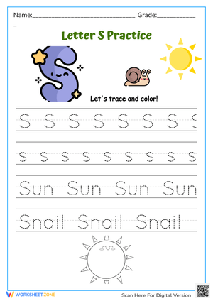 Letter S Practice