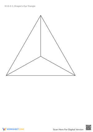 Dragon's Eye Triangle - Geometry Coloring & Design Activity