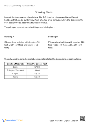 Building Design & Cost Analysis Worksheet - NYC Project