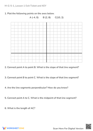 M-G-5-1_Lesson 1 Exit Ticket and KEY