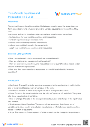 Mastering Two-Variable Equations and Inequalities