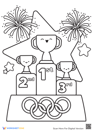 Summer Olympics Cup Coloring Pages