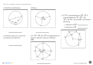 Angles & Arcs: Circle Geometry Review - High School Math