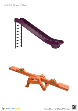 Playground Fun! Identify & Name the Equipment - Pre-K Worksheet
