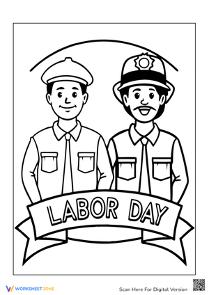 Planting Trees: Labor Day Coloring Fun