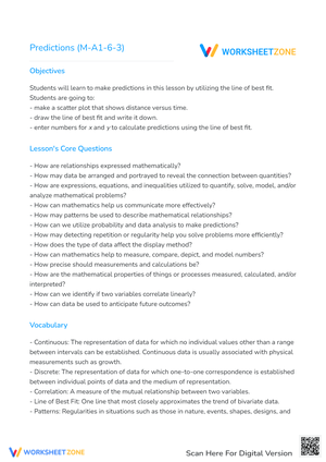 Predictions (M-A1-6-3)