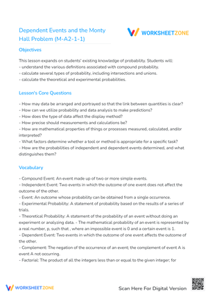 Dependent Events and the Monty Hall Problem (M-A2-1-1)
