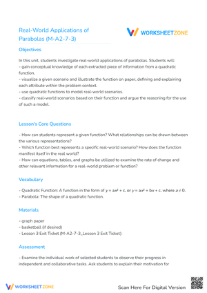 Real-World Applications of Parabolas