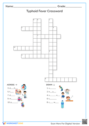 Typhoid Fever Crossword