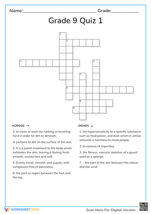 Grade 9 Quiz1 Week1