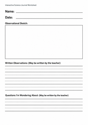 Interactive Science Journal | Grade K-2 Essential
