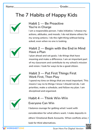 The 7 Habits of Happy Kids