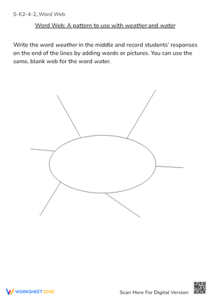 Interactive Word Web Worksheet for Vocabulary Building