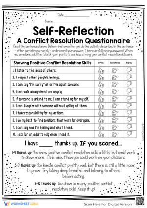 A Conflict Resolution Questionnaire